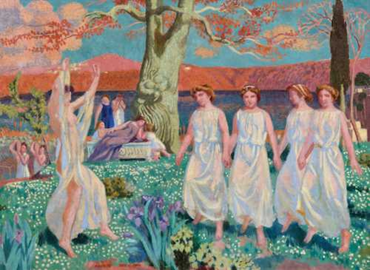 Danses d"Alceste, Paysage d"Albano by Maurice Denis