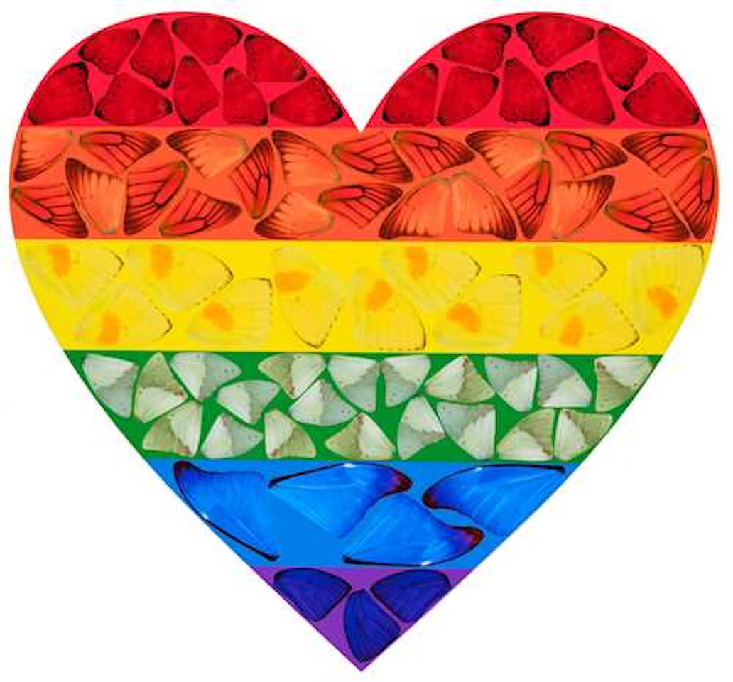 Butterfly heart by Damien Hirst