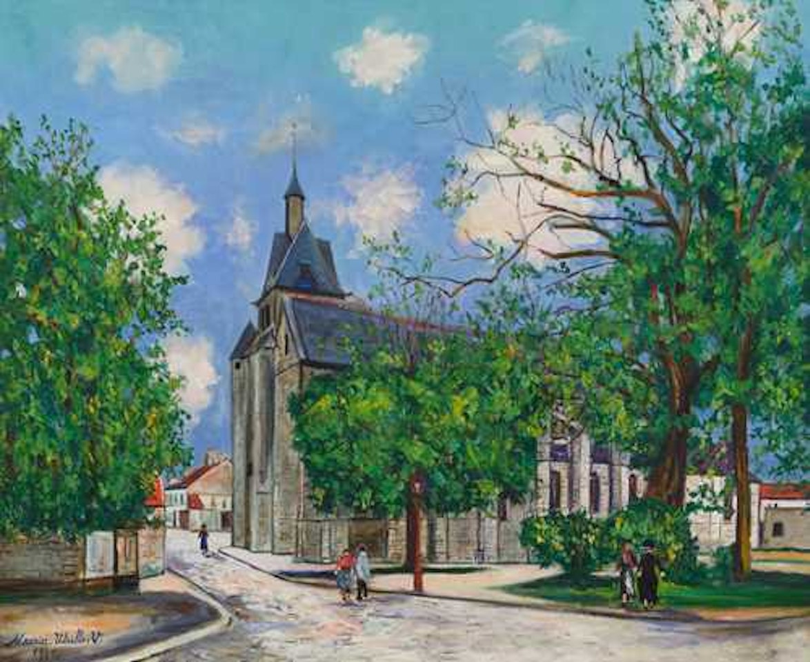 L"église de Nangis by Maurice Utrillo