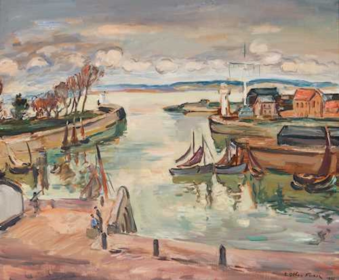 Le Port d"Honfleur by Othon Friesz