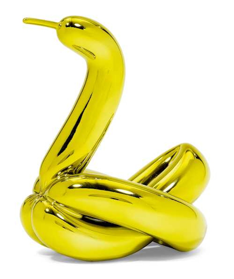 Balloon Swan (Yellow) by Jeff Koons