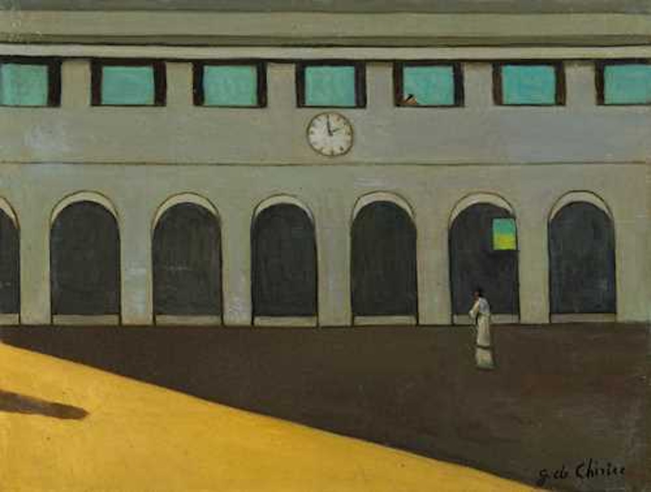 L"enigma dell"ora by Giorgio de Chirico