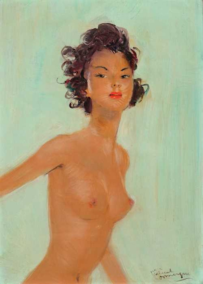 Nu en buste. by Jean Gabriel Domergue