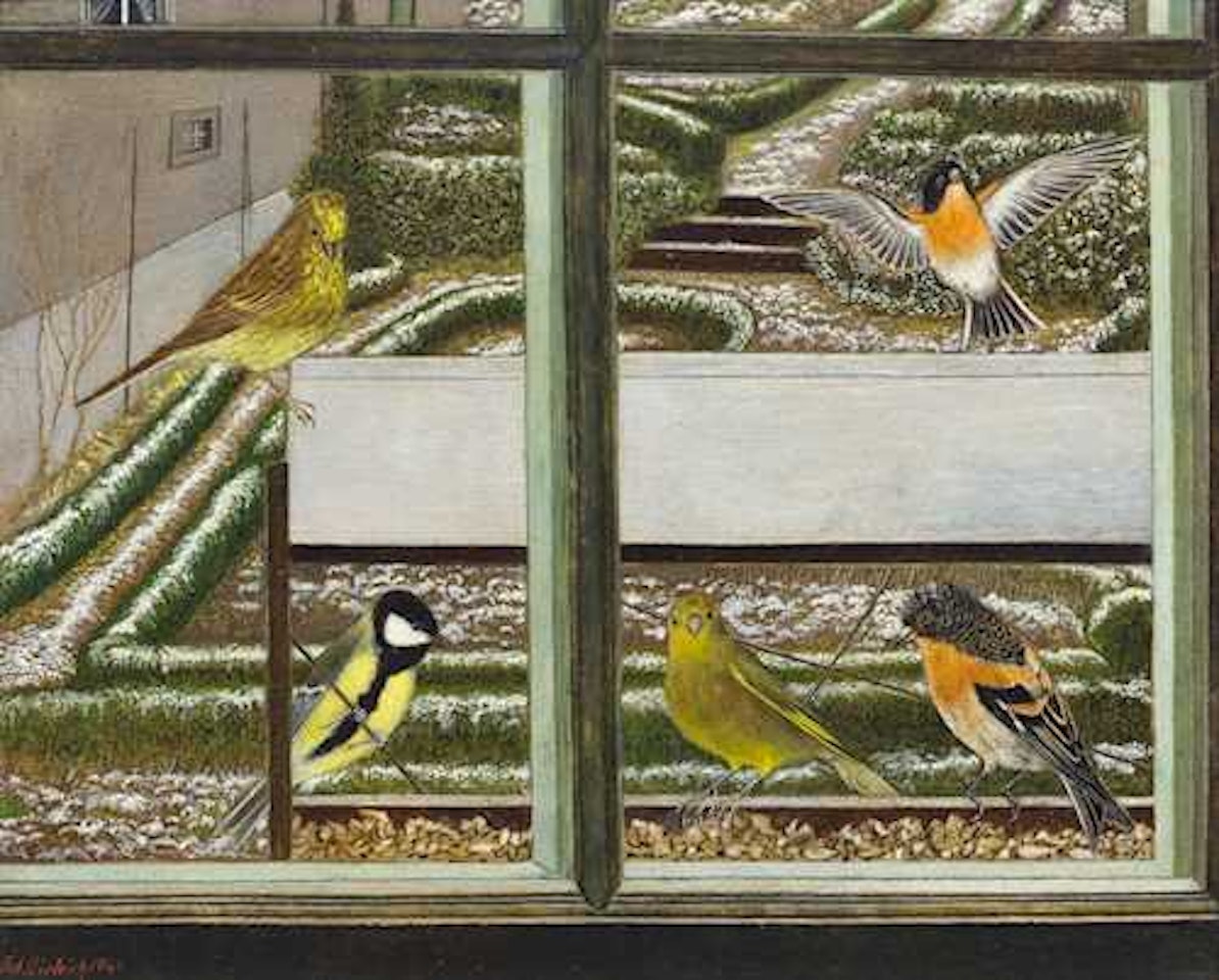 Bird feeder by Adolf Dietrich