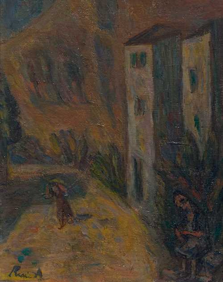 Femmes dans une Rue à Sion by Rene Auberjonois