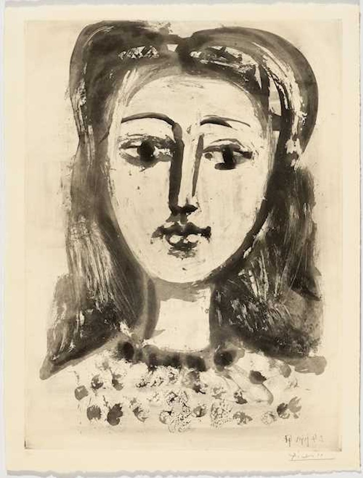 Portrait de Françoise aux Cheveux flous by Pablo Picasso