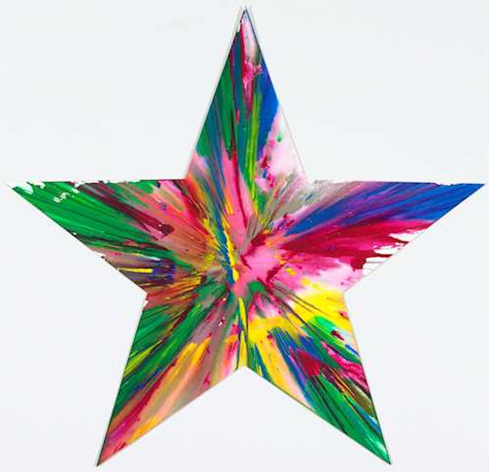 Star Spin Painting by Damien Hirst