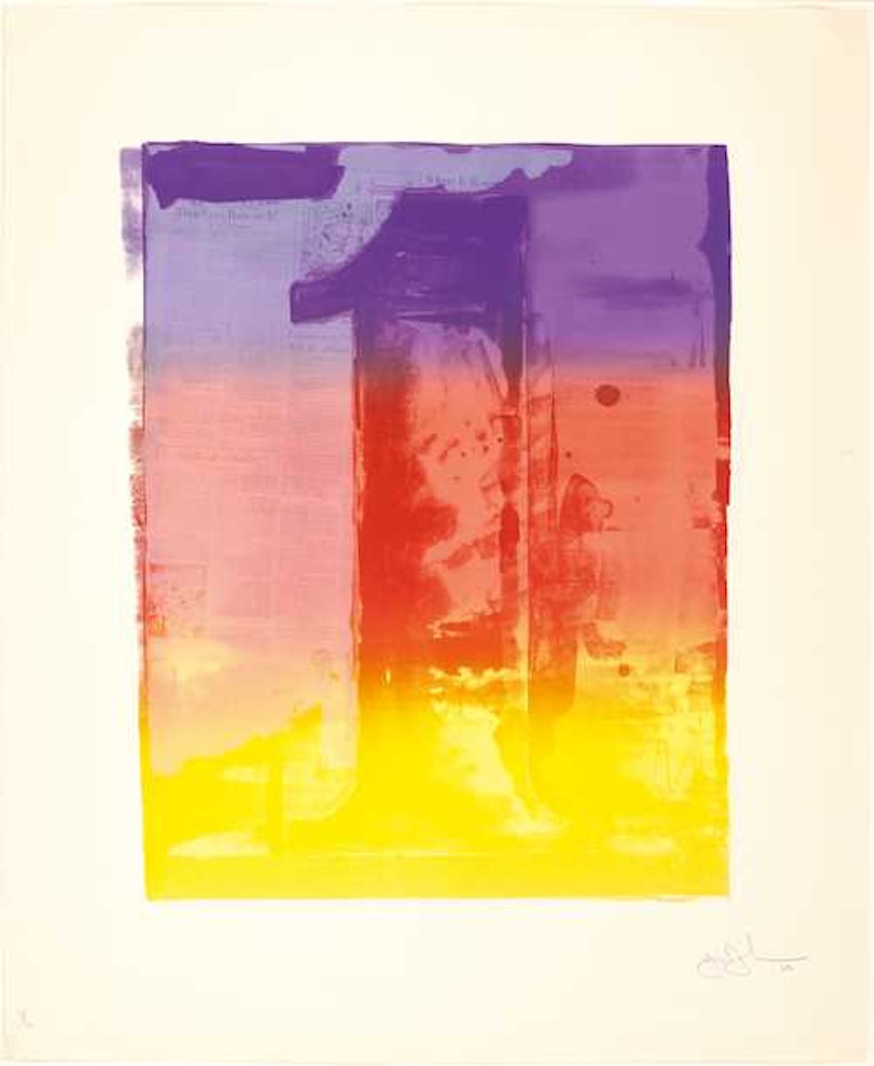 Color Numerals Series, Figure 1 by Jasper Johns