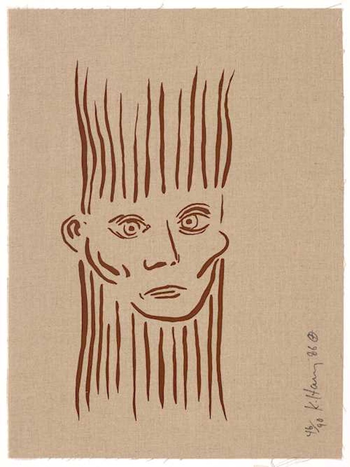 Portrait of Joseph Beuys by Keith Haring