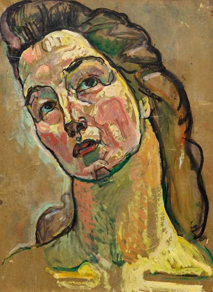 Head study for "Blick ins Unendliche" (View to Infinity) by Ferdinand Hodler