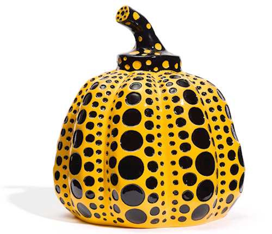 Pumpkin (yellow/black) by Yayoi Kusama