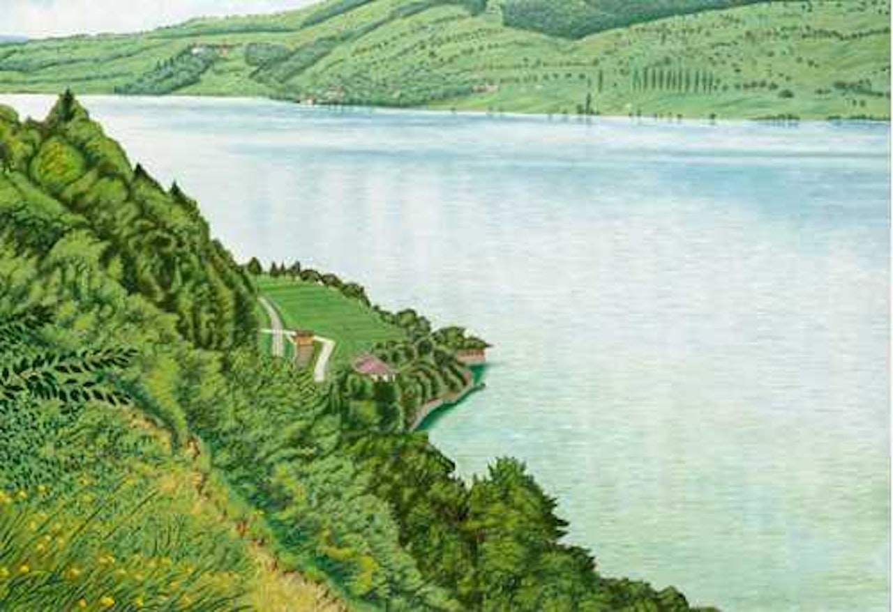 View from the white rocks of Lake Constance by Adolf Dietrich