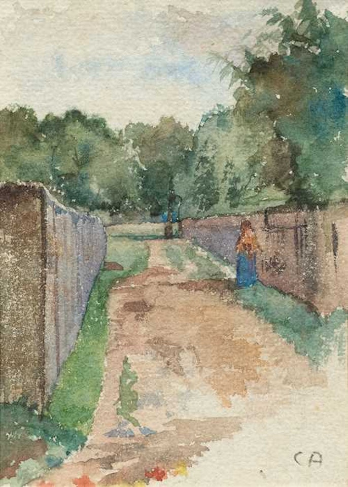 Schattiger Weg. (Shady path) by Cuno Amiet