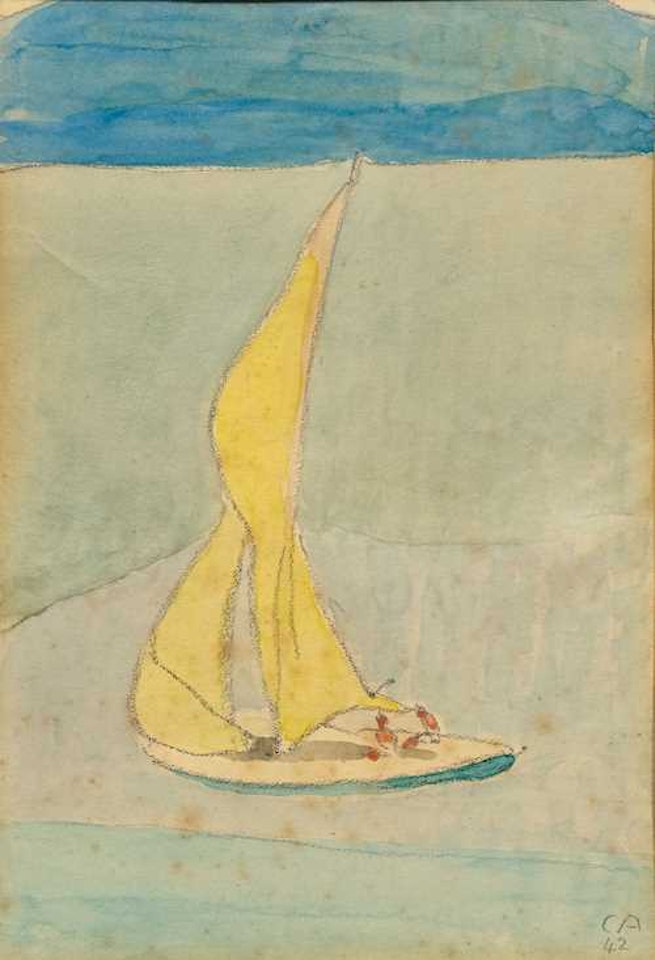 The yellow sail by Cuno Amiet