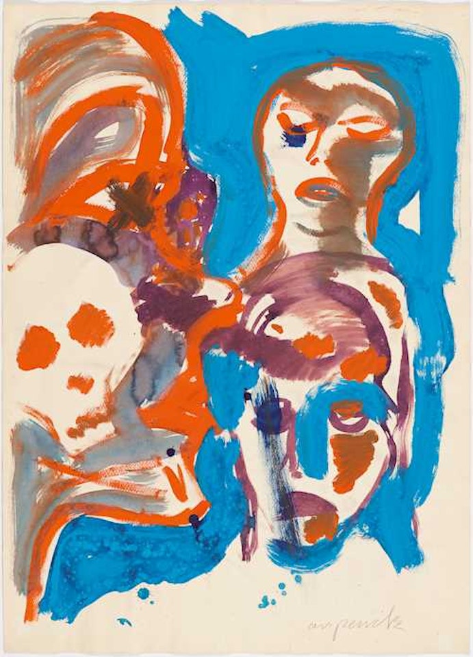 Figur und Tod by A.R. Penck