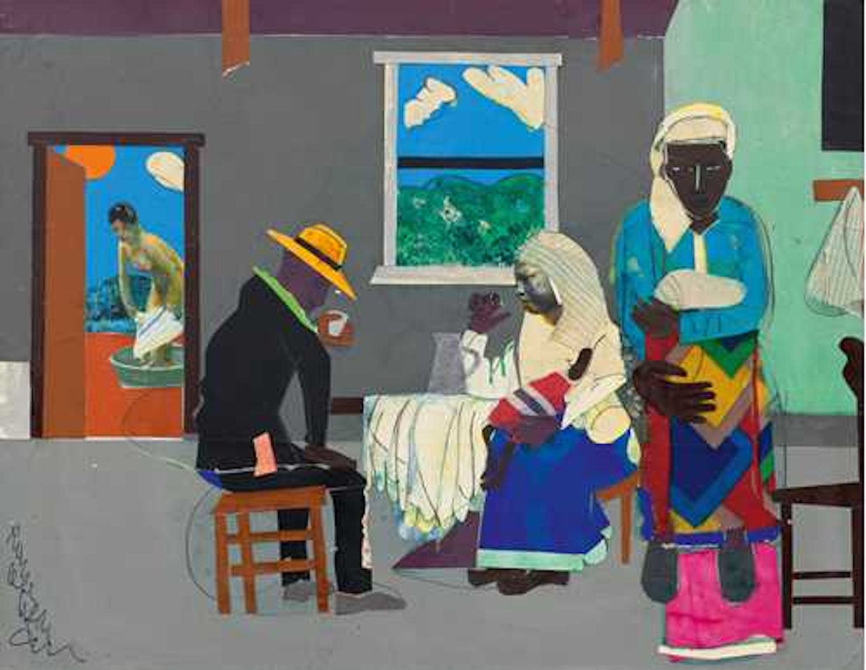 Mecklenberg, evening by Romare Bearden