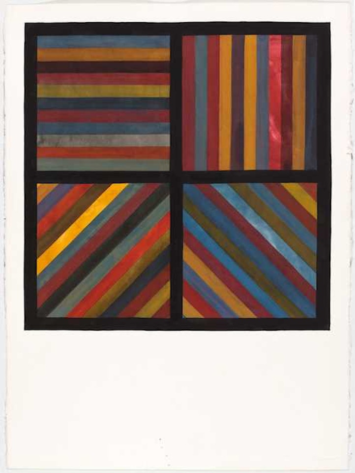Bands of Color in four Directions by Sol LeWitt