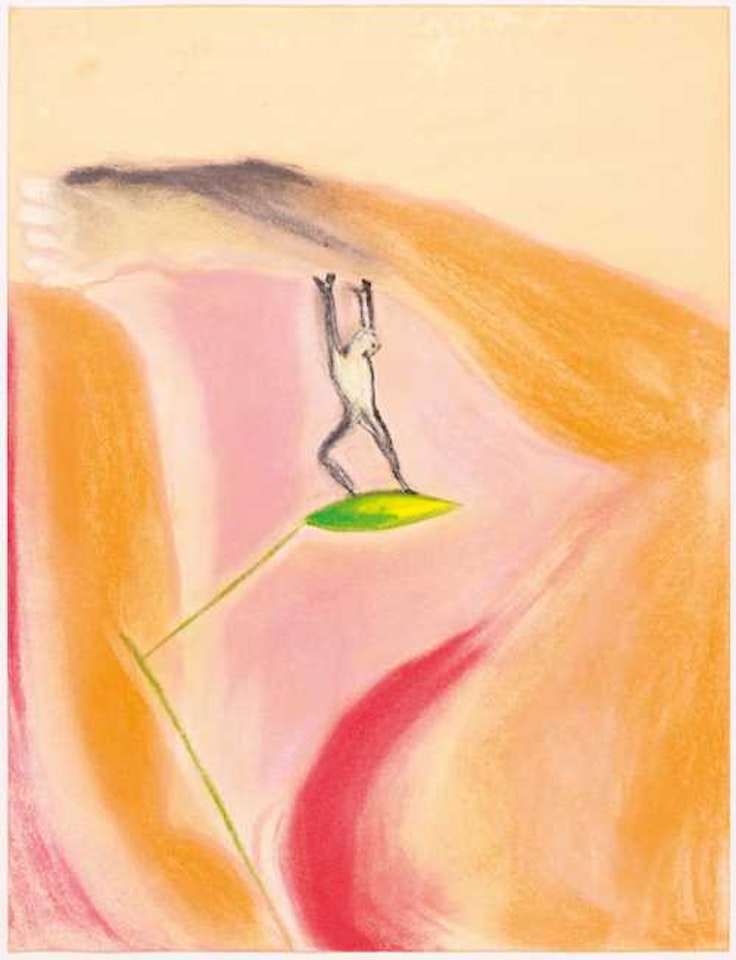 A narrow path by Francesco Clemente