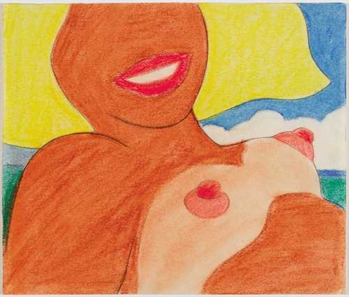 Pastel-Nude on the beach by Tom Wesselmann