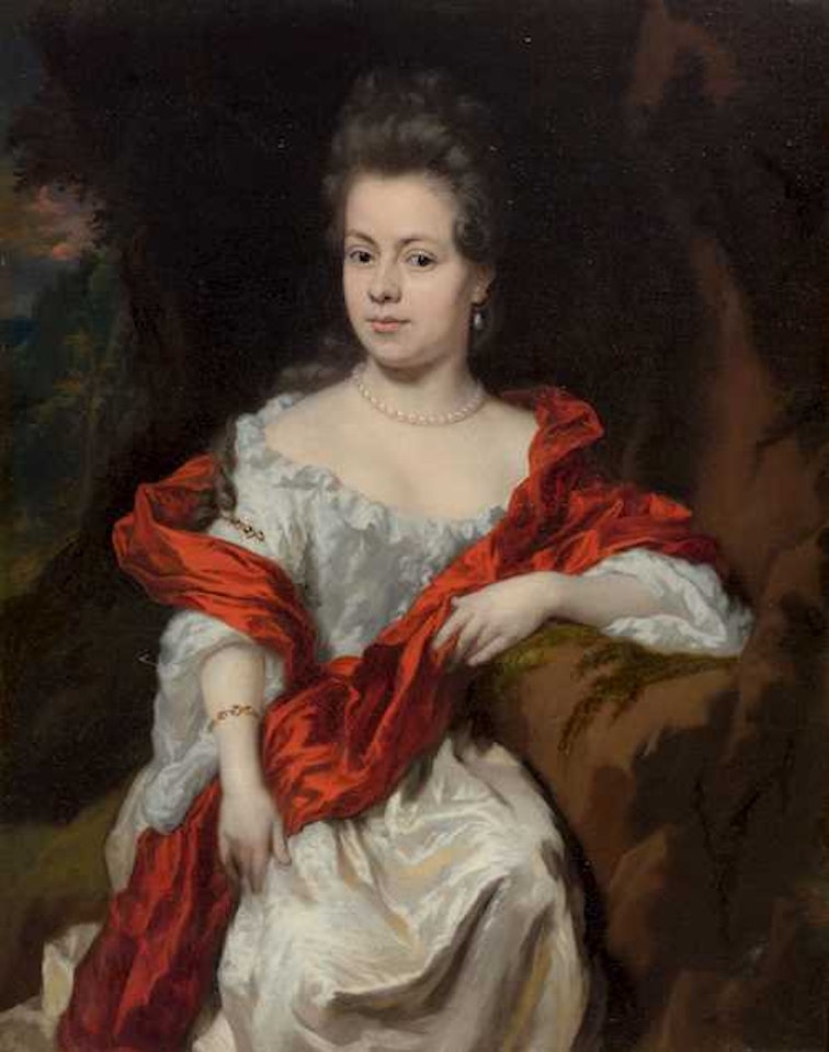 Portrait of a noblewoman. 1691. by Nicolaes Maes