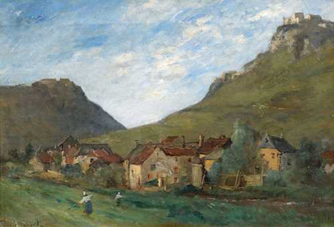 Village de Montagne (Savoie) by Paul Désiré Trouillebert