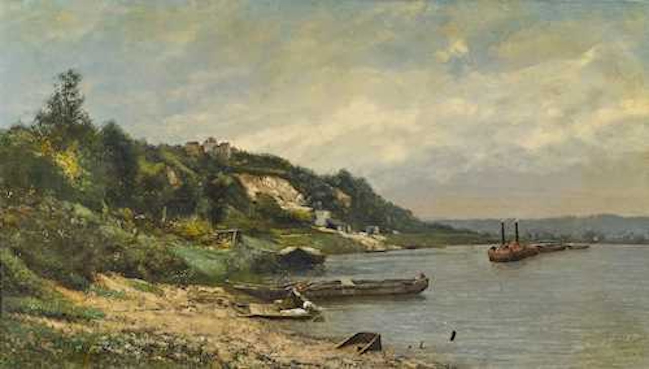 Les Bords de la Seine by Cherubino Pata