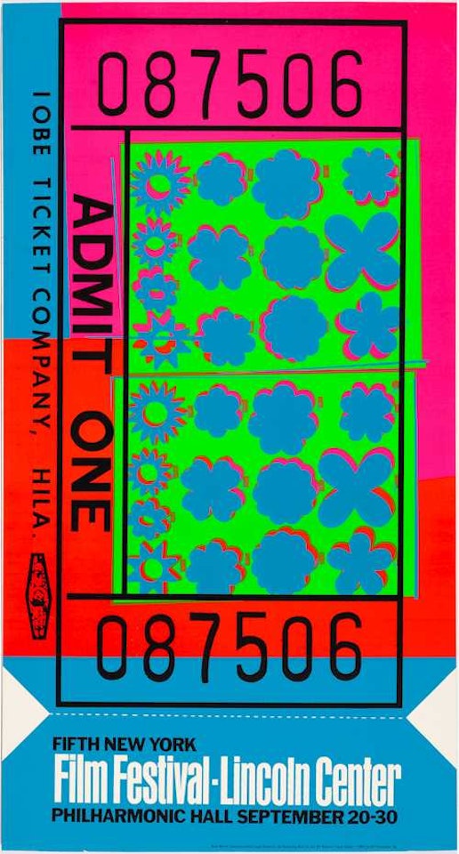 Lincoln Center Ticket by Andy Warhol