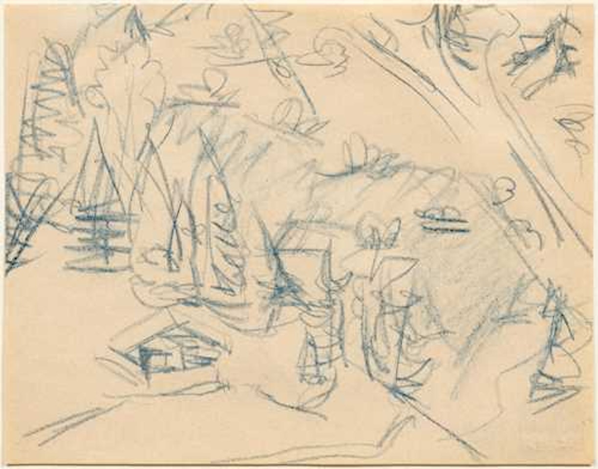 Mountain hut by Ernst Ludwig Kirchner