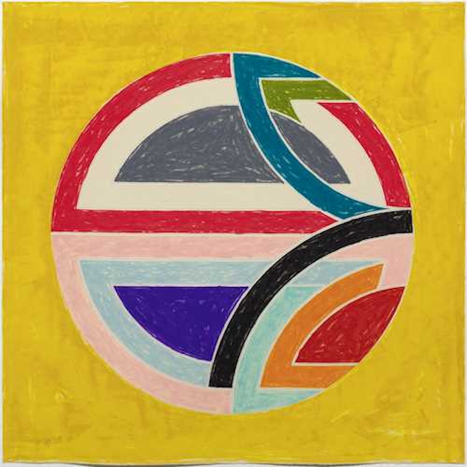 Sinjerli Variation Squared with colored ground by Frank Stella