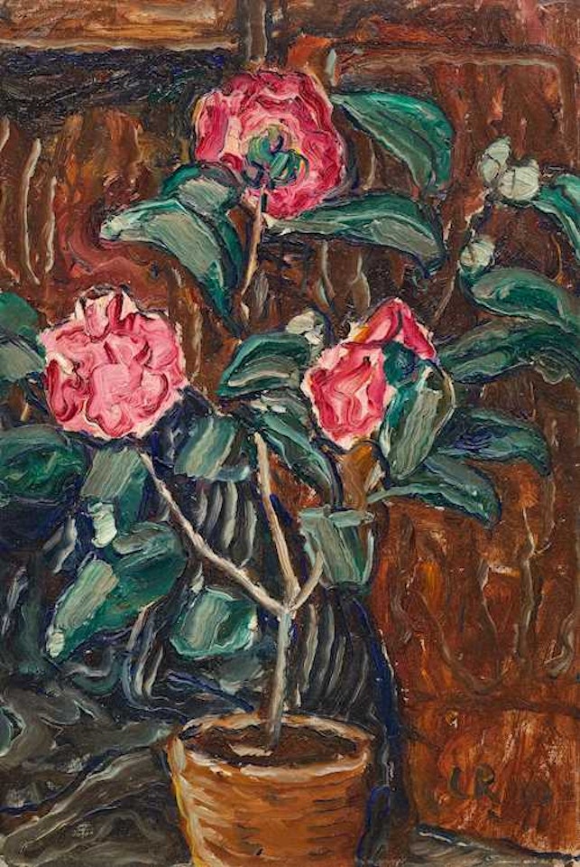 Camellia bushes by Christian Rohlfs