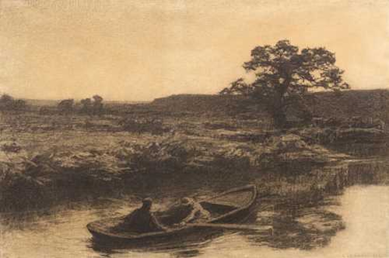 Le bateau by Léon Augustin Lhermitte