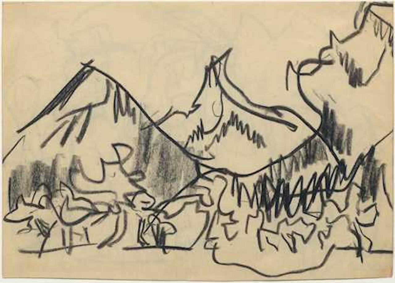 Berglandschaft (Mountain landscape) by Ernst Ludwig Kirchner