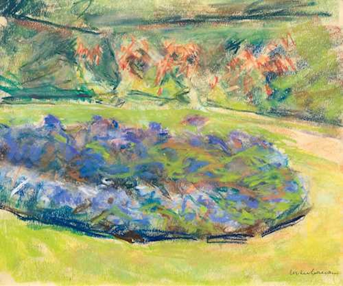 Blumenbeet im Garten des Künstlers by Max Liebermann