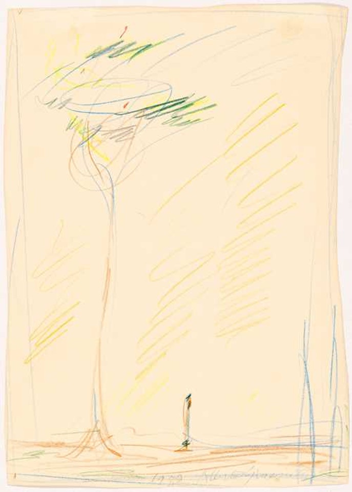 Homme et arbre by Alberto Giacometti