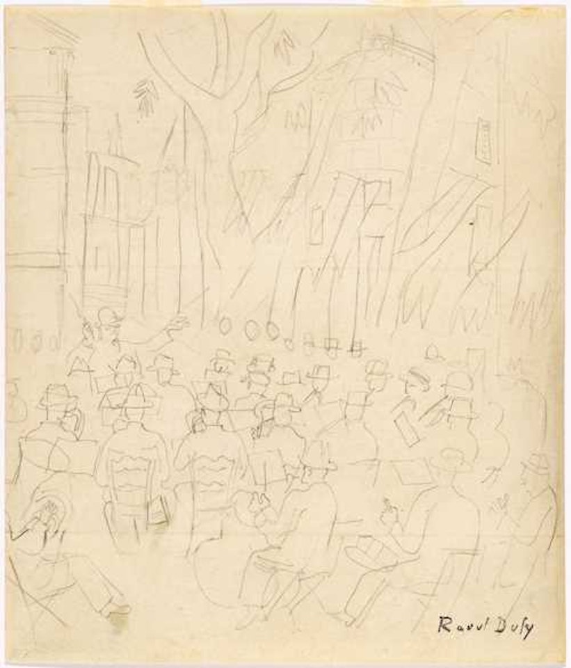 L"orchestre en Arles by Raoul Dufy