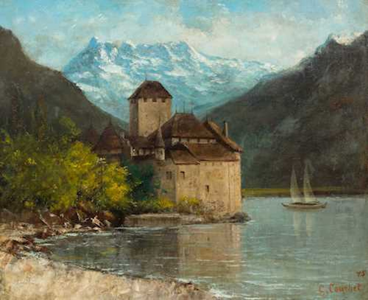 View of the Château de Chillon by Cherubino Pata