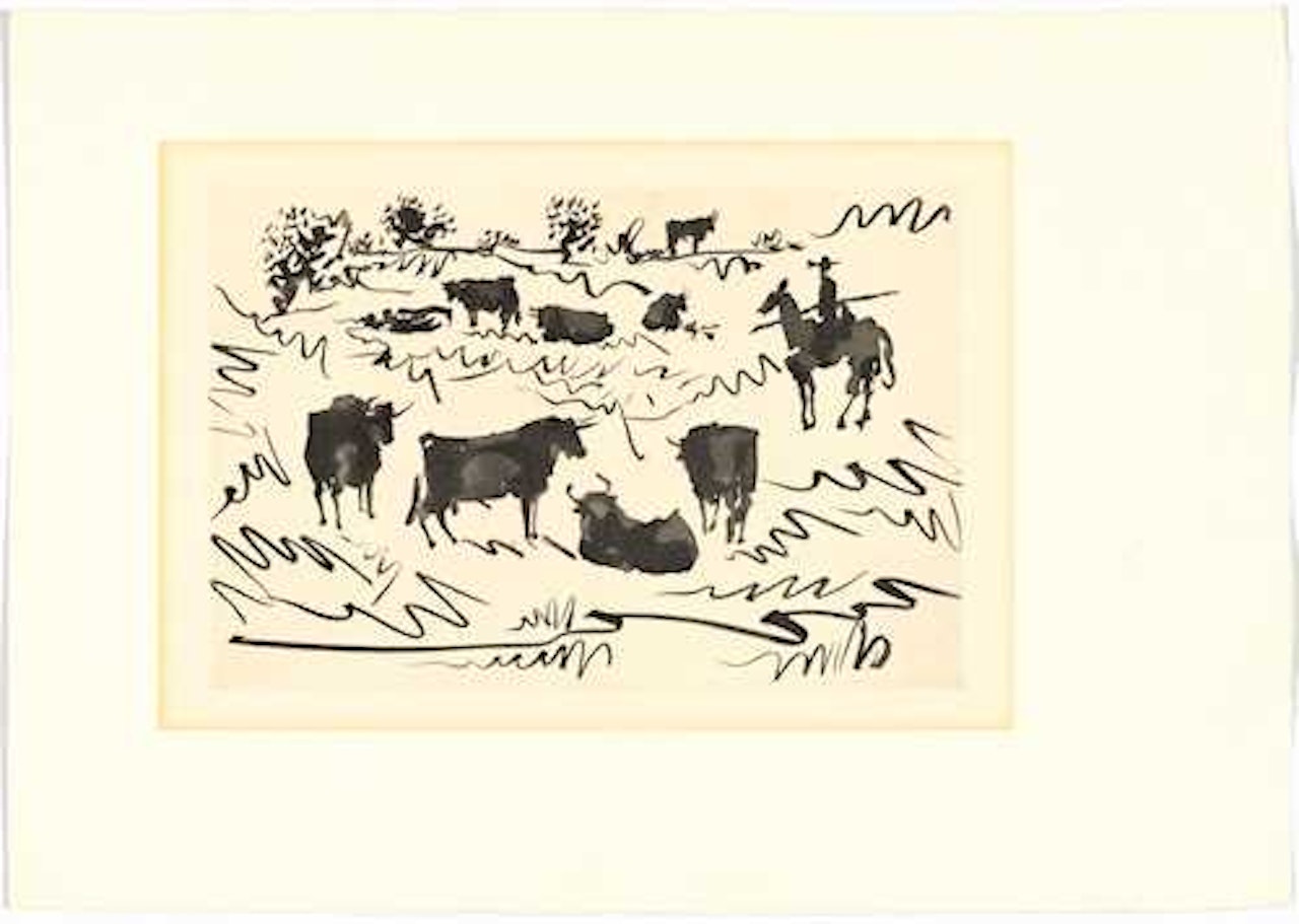 Toros en el Campo by Pablo Picasso