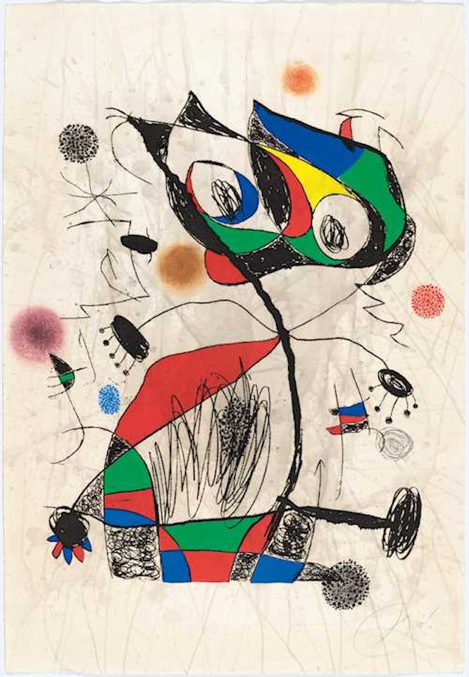 L"écolière au Buisson by Joan Miró