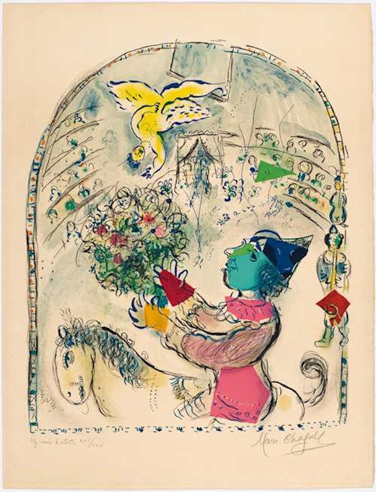 Le cirque à l"ange by Marc Chagall