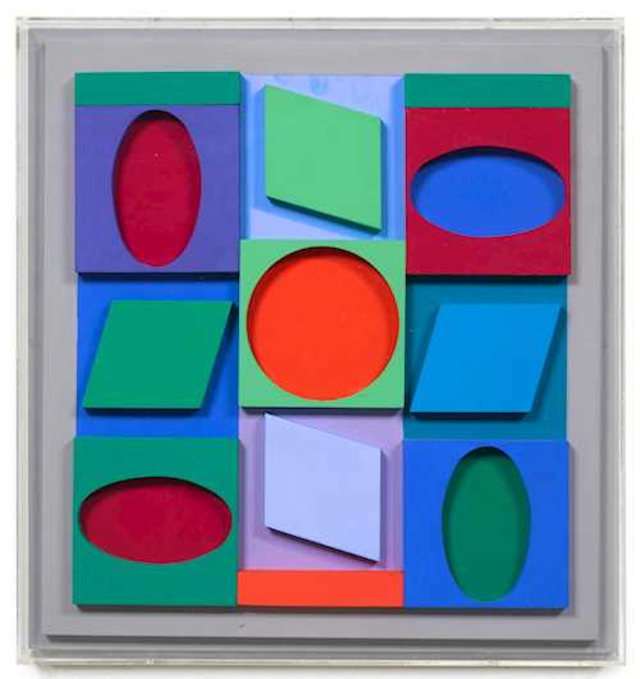 Turkiz (négatif) by Victor Vasarely