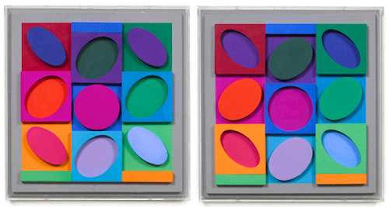 Sellem (positif and négatif) (2-parts) by Victor Vasarely