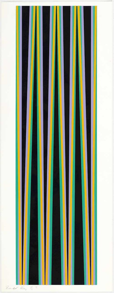 Untitled (Elongated Triangles 6) by Bridget Riley