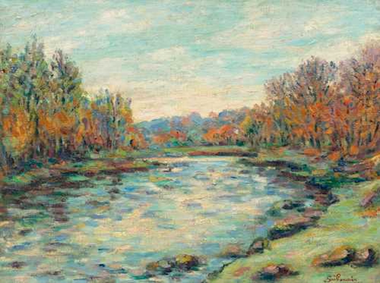 Barrage de Genetin by Armand Guillaumin