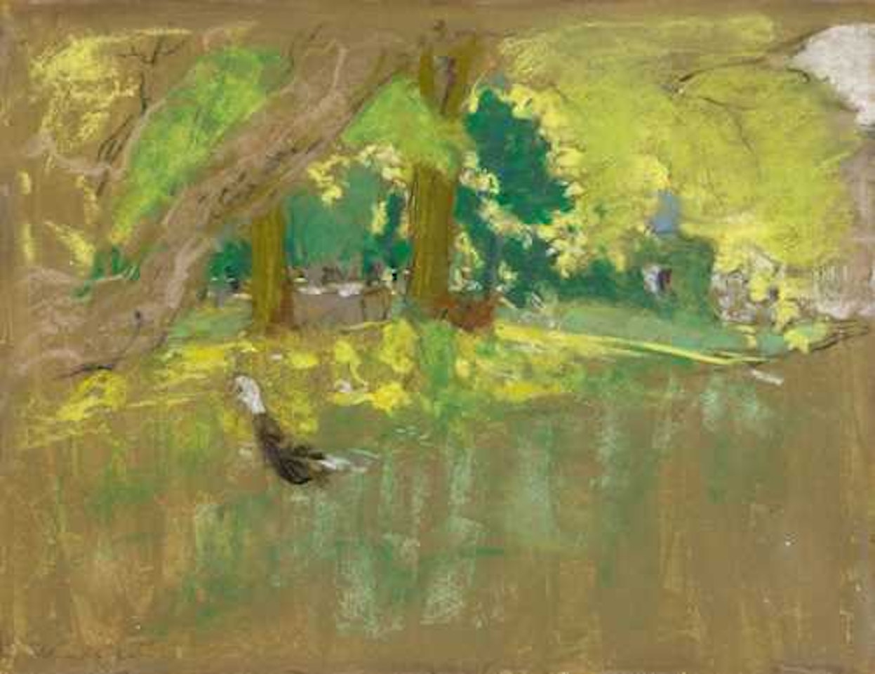 Le Canard dans le parc des Clayes by Édouard Vuillard