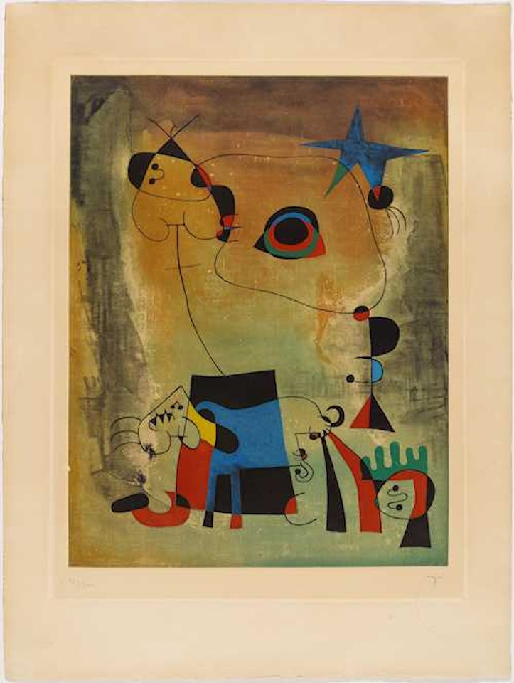Le chien bleu by Joan Miró