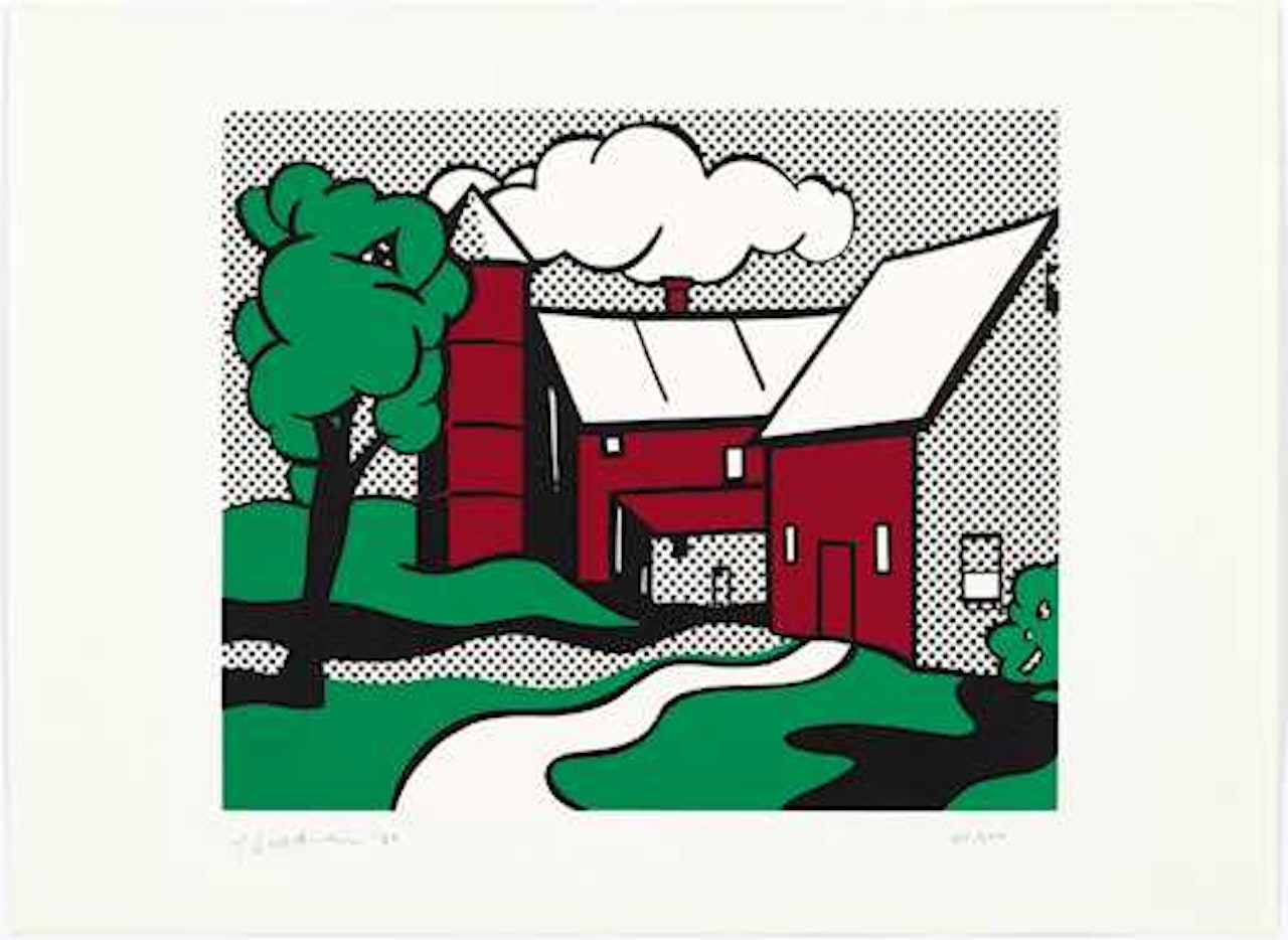 Red Barn by Roy Lichtenstein