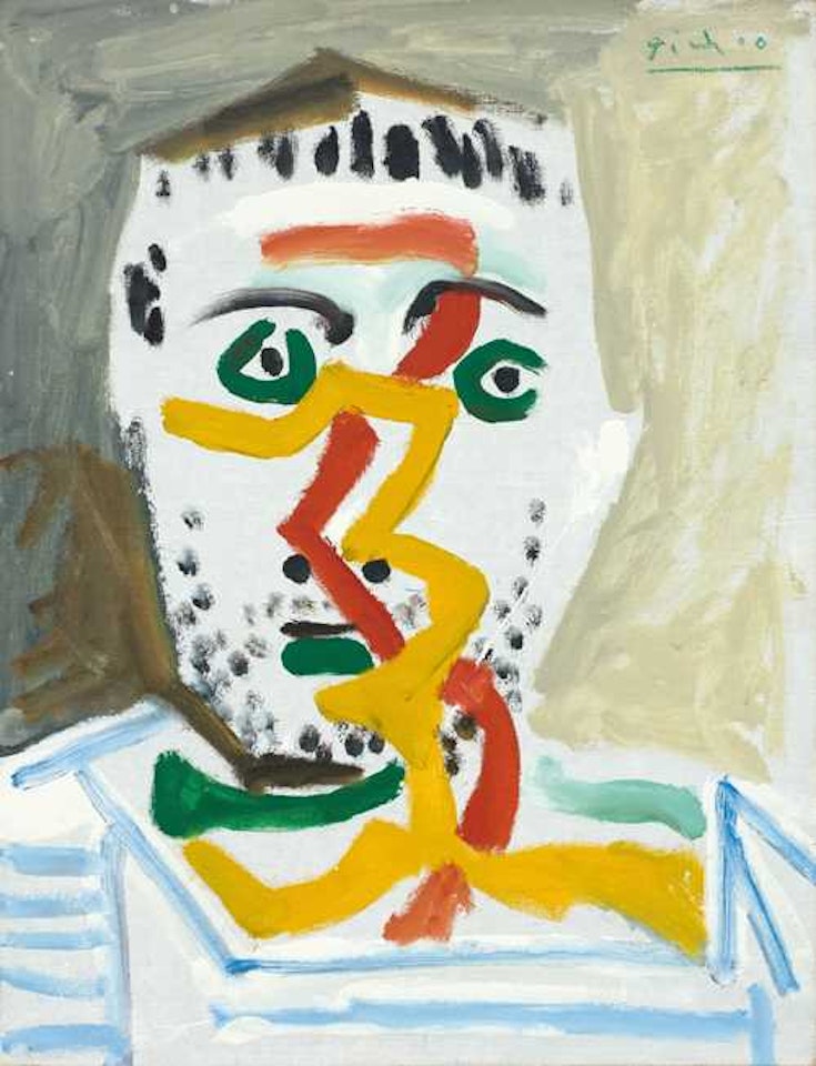 Buste d"homme by Pablo Picasso