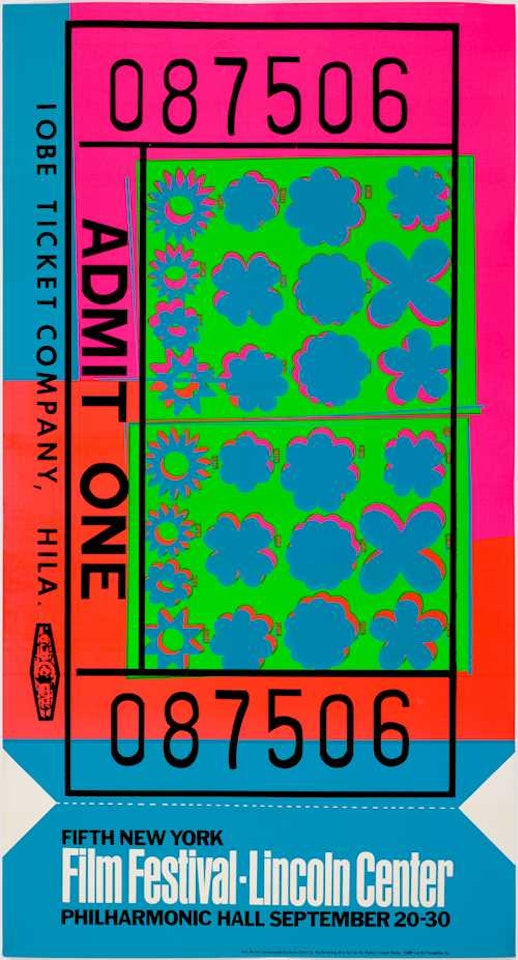 Lincoln Center Ticket by Andy Warhol