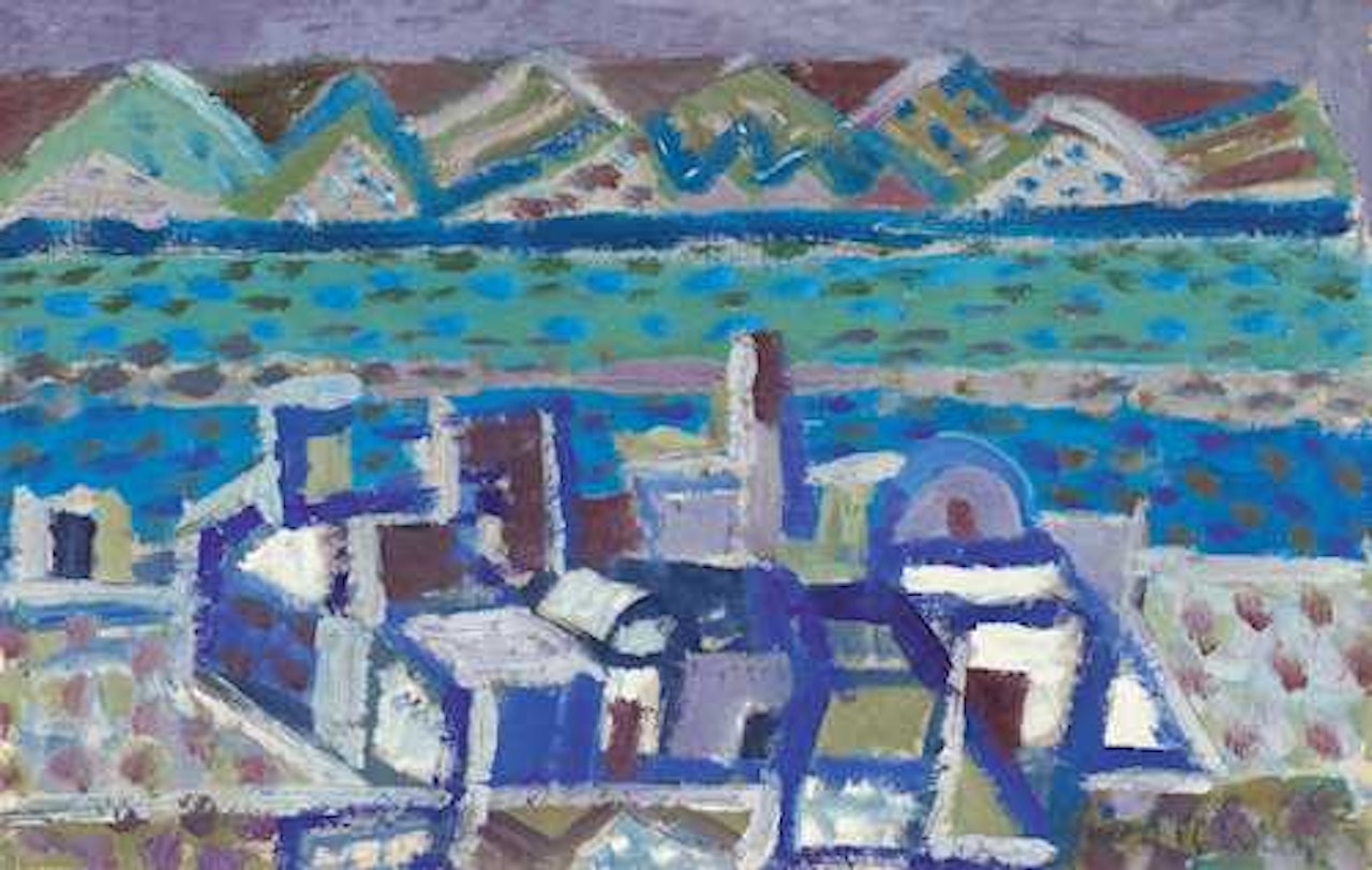 Village on the Nile by Eduard Bargheer