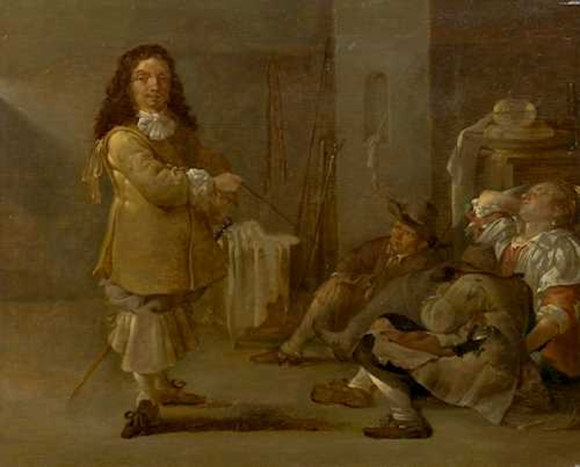 Maid sleeping in a guardroom by Jacob Duck